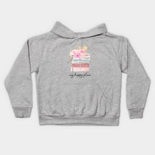 Bookstack Happy Place Kids Hoodie